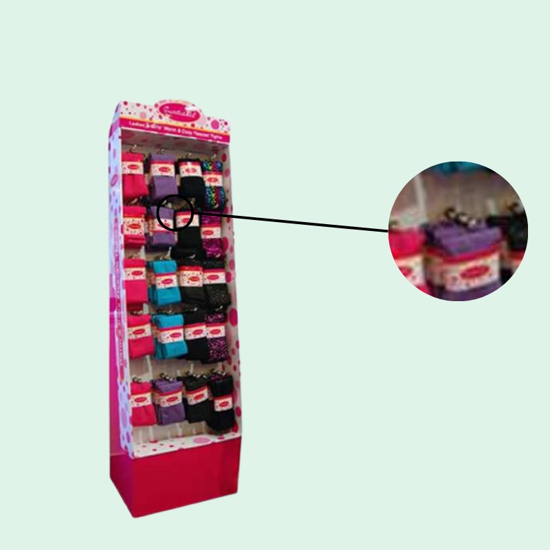 Best Selling Hook Display Tier Corrugated Floor Display Show Shelf From Chinese Factory - Holidaypac