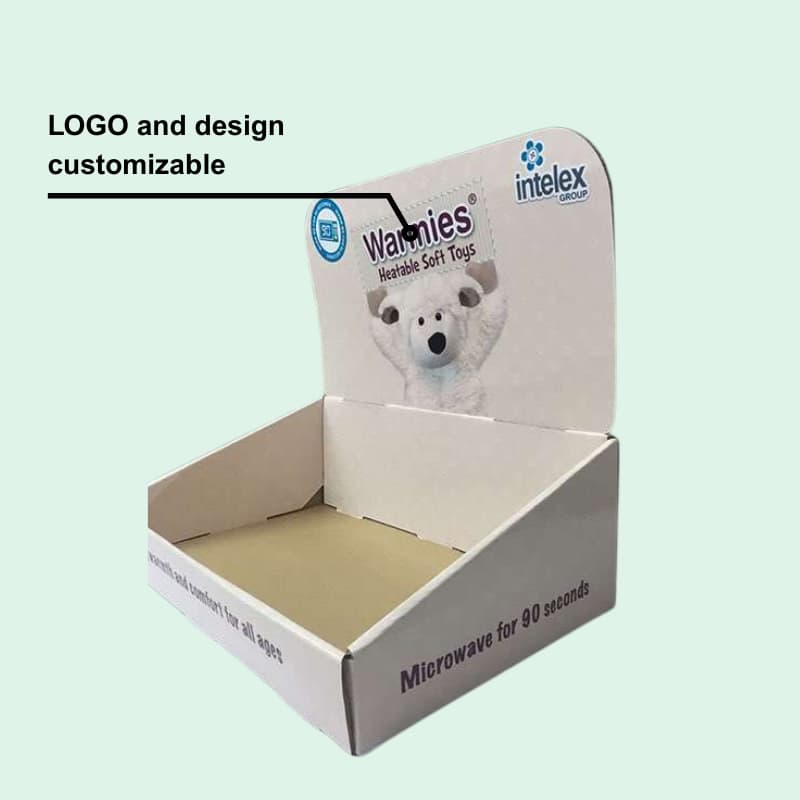 Custom Superior Quality Corrugated Counter Displays for Soft Toys - Holidaypac