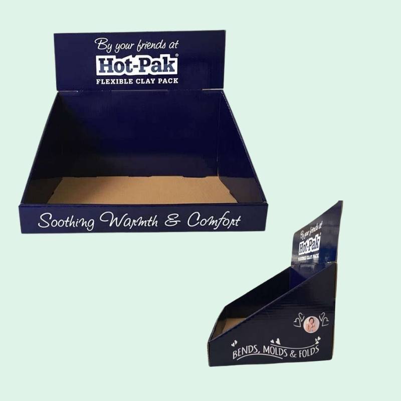 Custom Attractive Corrugated PDQ Display Boxes with Header Display - Holidaypac