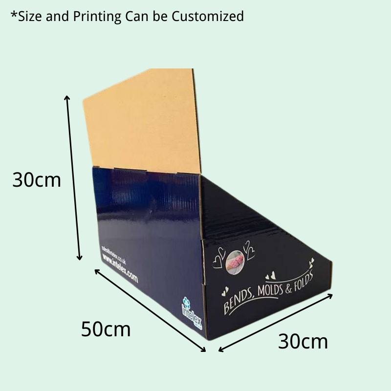 Custom Attractive Corrugated PDQ Display Boxes with Header Display - Holidaypac