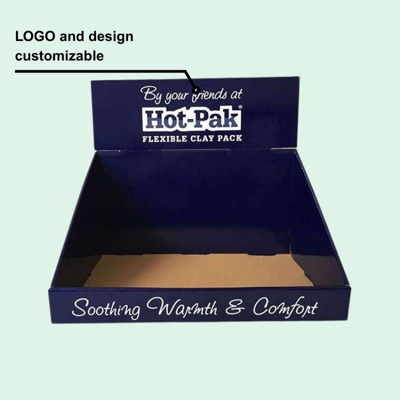 Custom Attractive Corrugated PDQ Display Boxes with Header Display - Holidaypac