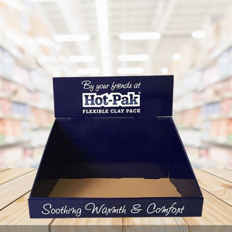 Custom Attractive Corrugated PDQ Display Boxes with Header Display - Holidaypac