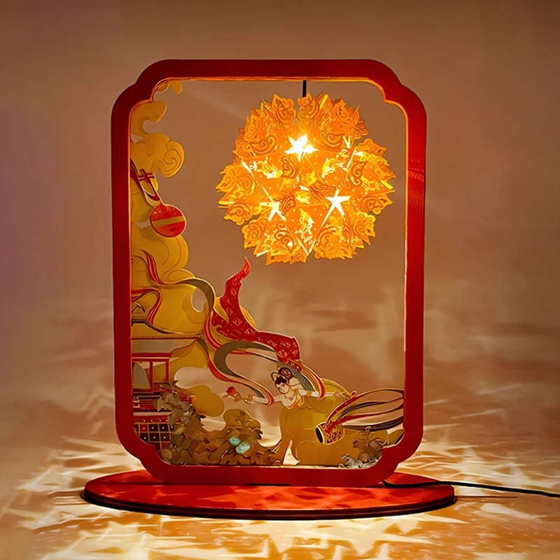 Custom Paper Light Box with Oriental Art Design - Holidaypac