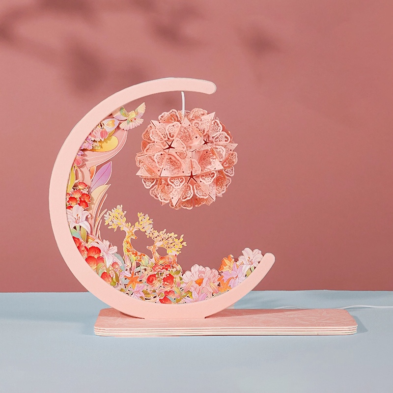 Custom Paper Light Box with Oriental Art Design - Holidaypac
