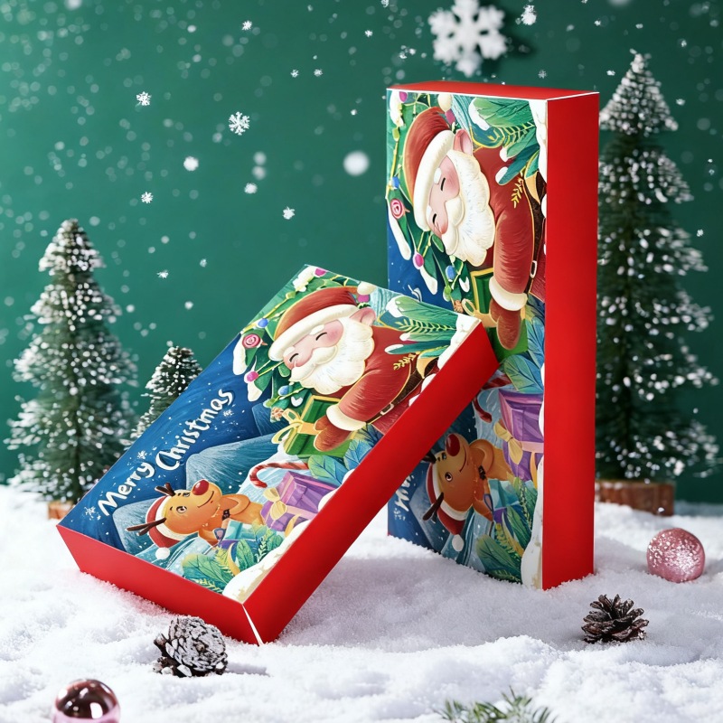 Custom Christmas Clap Advent Calendar Countdown Box with 24 Pockets Blister Tray - Holidaypac