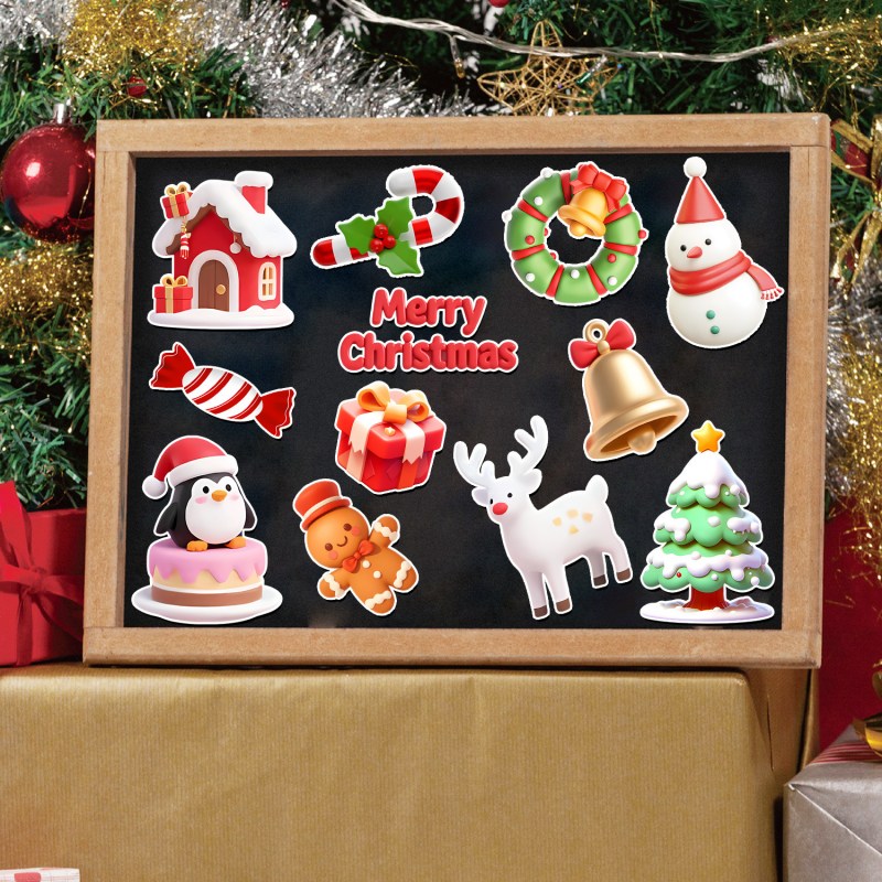 Custom Different Shapes Fridge Magnets Refrigerator Sticker for Christmas - Holidaypac