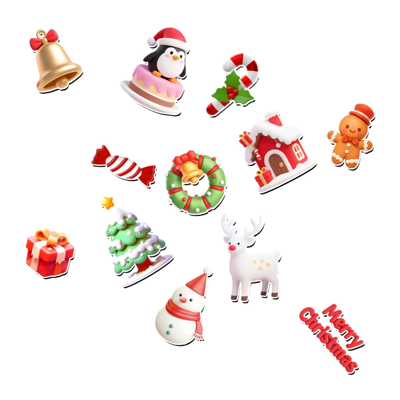 Custom Different Shapes Fridge Magnets Refrigerator Sticker for Christmas - Holidaypac