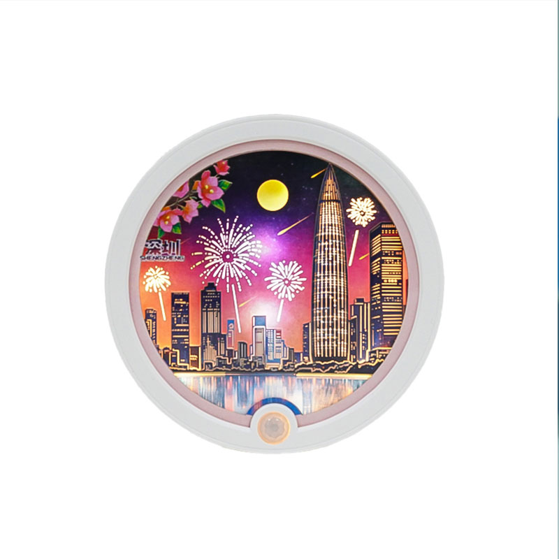 Custom 3D Paper Cut Night Light Box  with Magnet for Home Decoration - Holidaypac