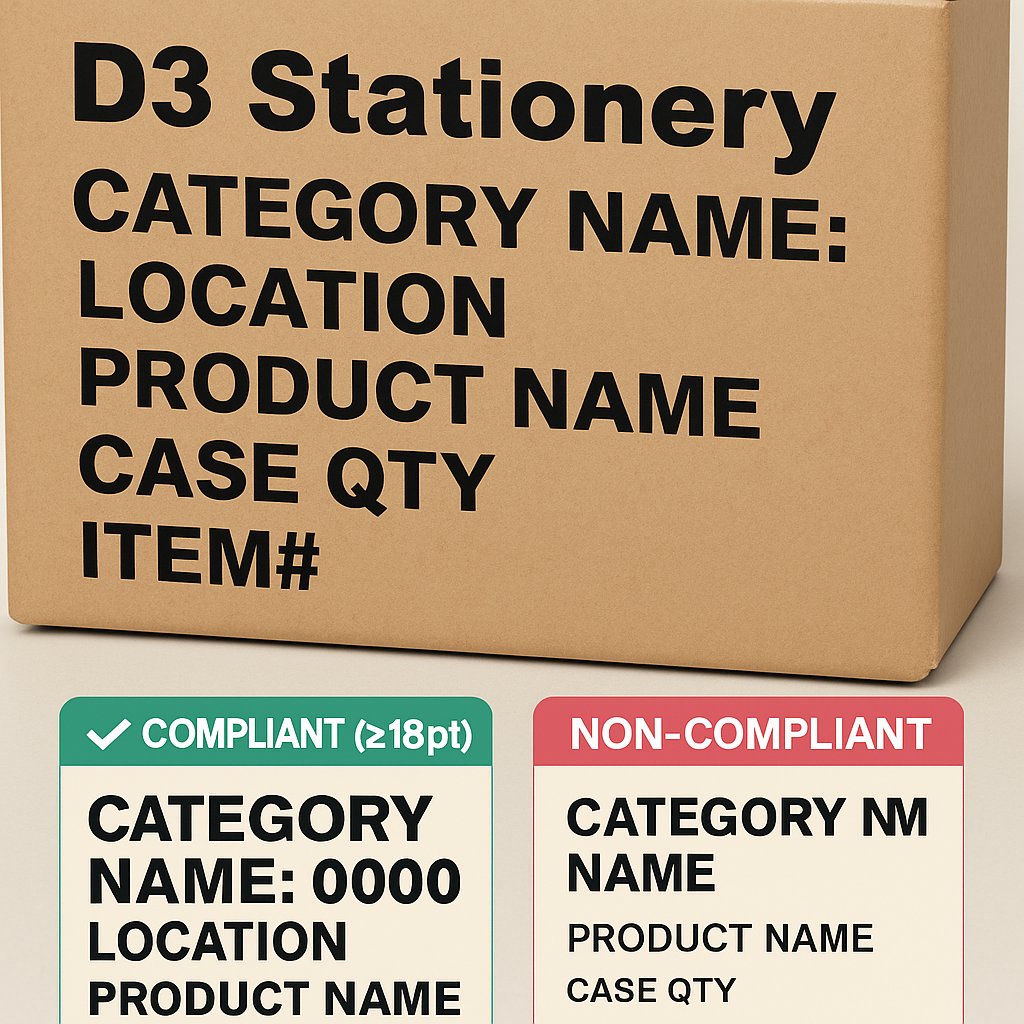 Case Markings - Holidaypac