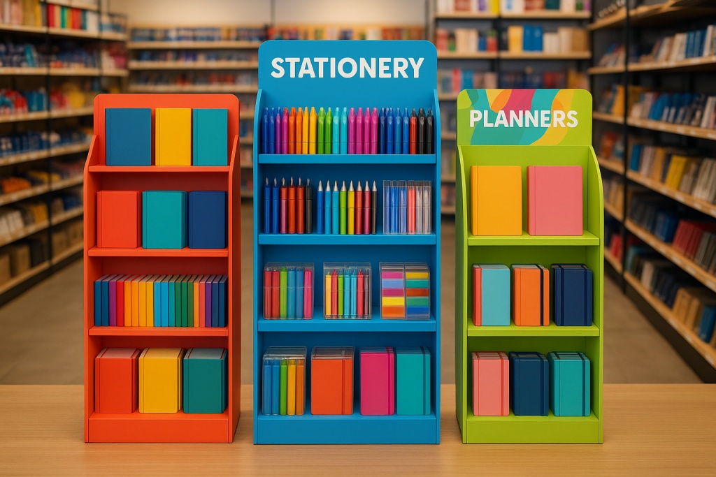 6 Principles for Eye-Catching Stationery Store Cardboard Displays with Holidaypac