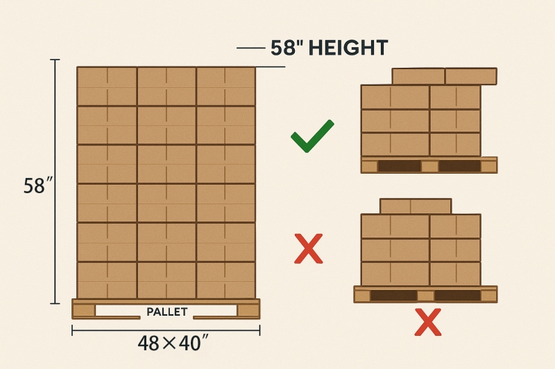 Start pallet-first: fit, height, weight