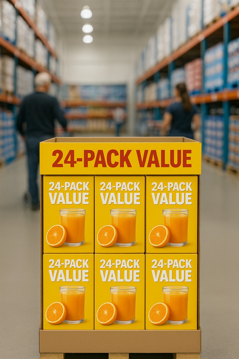 Club-store story: big, simple, instant value