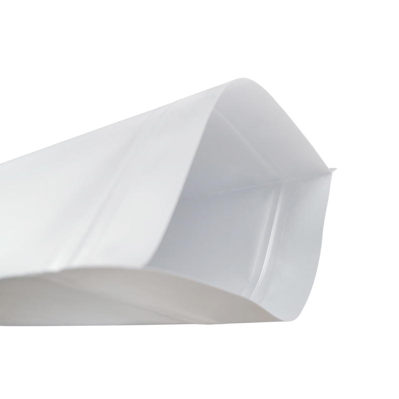 Custom White Craft Bag Zip Lock Stand up Pouch for Food with Window - Holidaypac