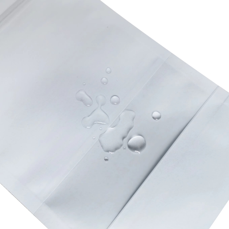 Custom White Craft Bag Zip Lock Stand up Pouch for Food with Window - Holidaypac