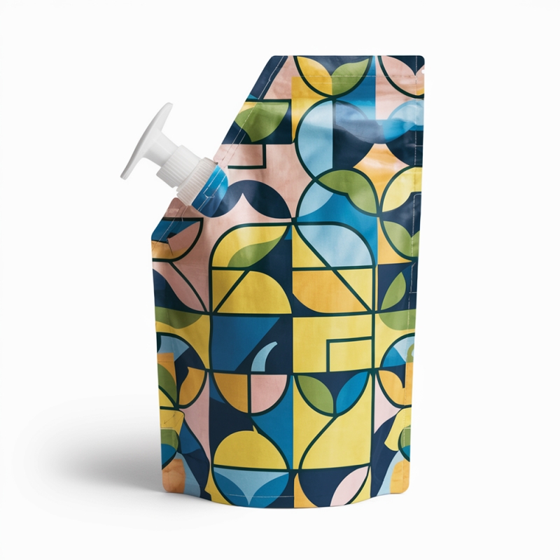 Custom Reusable Aluminum Foil Printing Spout Pouch for Liquid Shampoo - Holidaypac Custom Reusable Aluminum Foil Printing Spout Pouch for Liquid Shampoo - Holidaypac