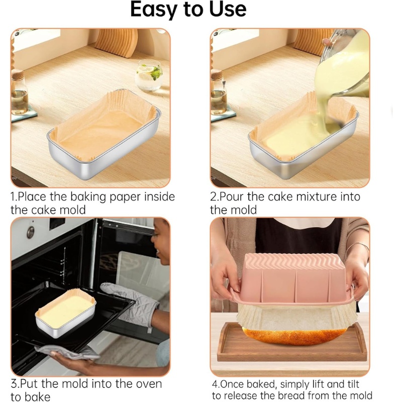 Wholesale Non-Stick Siliconised Loaf Tin Liners for Baking Bread and Cakes - Holidaypac