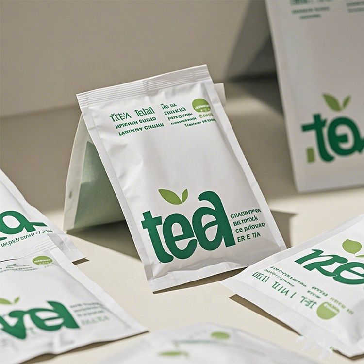 Custom Three Side Seal Flat Pouch with Easy Tear for Green Tea Packaging - Holidaypac Custom Three Side Seal Flat Pouch with Easy Tear for Green Tea Packaging - Holidaypac