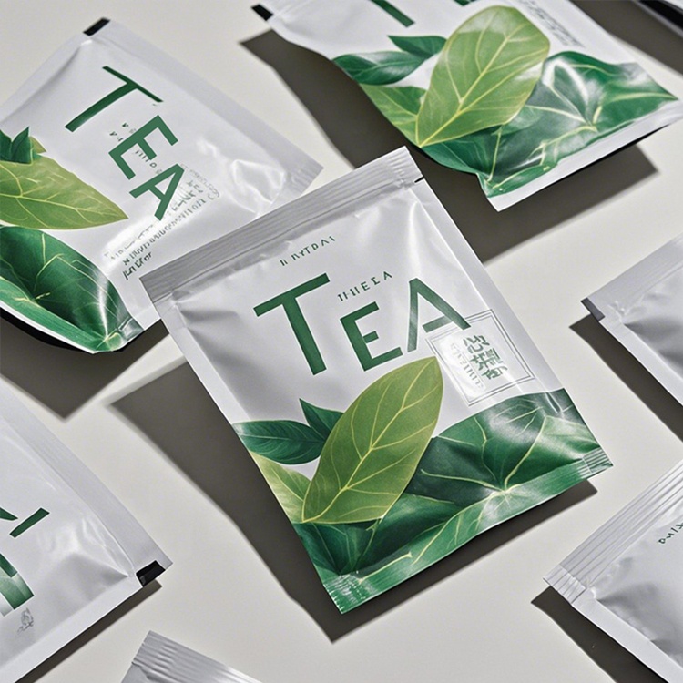 Custom Three Side Seal Flat Pouch with Easy Tear for Green Tea Packaging - Holidaypac Custom Three Side Seal Flat Pouch with Easy Tear for Green Tea Packaging - Holidaypac