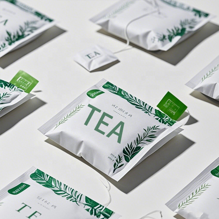 Custom Three Side Seal Flat Pouch with Easy Tear for Green Tea Packaging - Holidaypac Custom Three Side Seal Flat Pouch with Easy Tear for Green Tea Packaging - Holidaypac