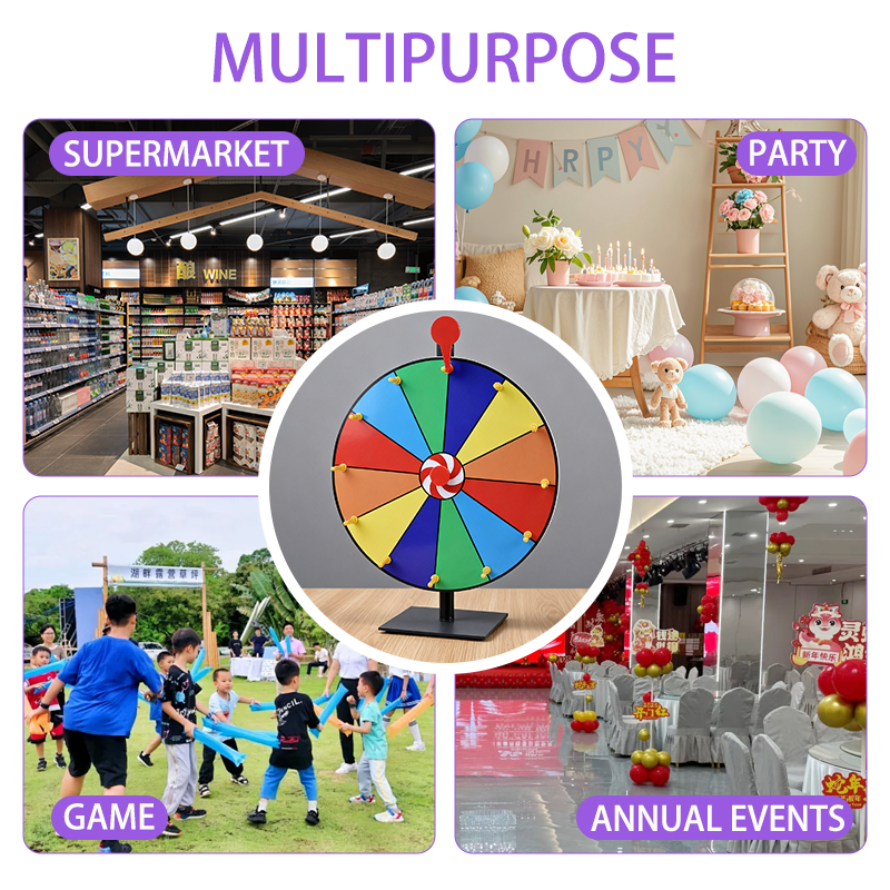 Wholesale Tabletop Prize Spinning Wheel for Events Parties and Fundraisers - Holidaypac