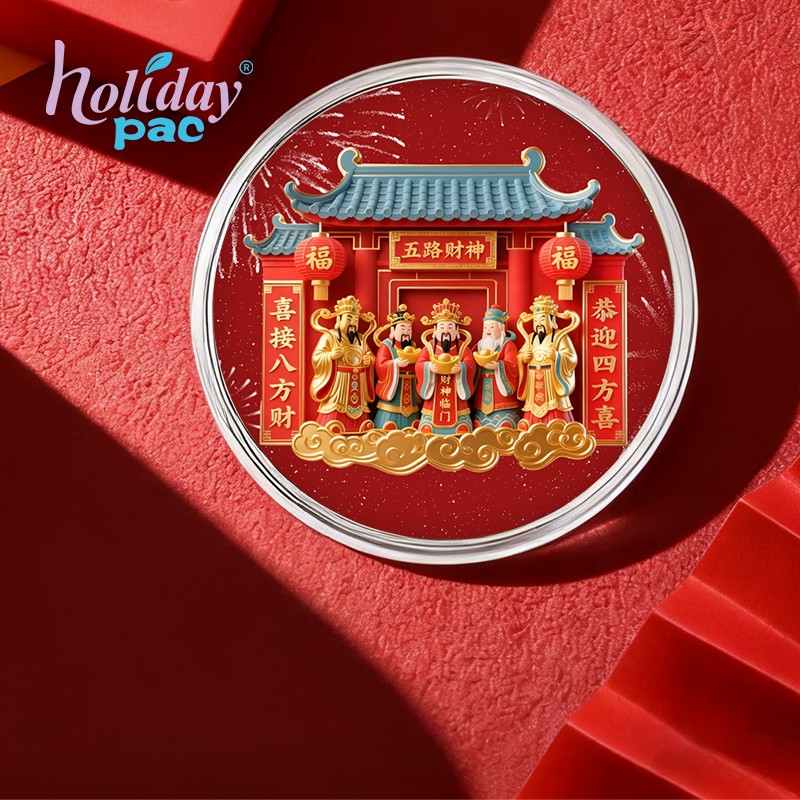 Custom 3D Paper Cut God of Wealth Box with Magnet for Home Decoration - Holidaypac Custom 3D Paper Cut God of Wealth Box with Magnet for Home Decoration - Holidaypac