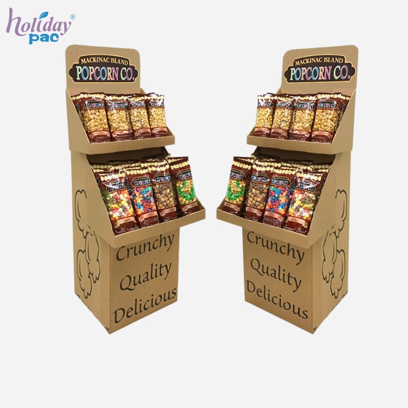 Custom Cardboard Popcorn Display Stand - Holidaypac Custom Cardboard Popcorn Display Stand - Holidaypac