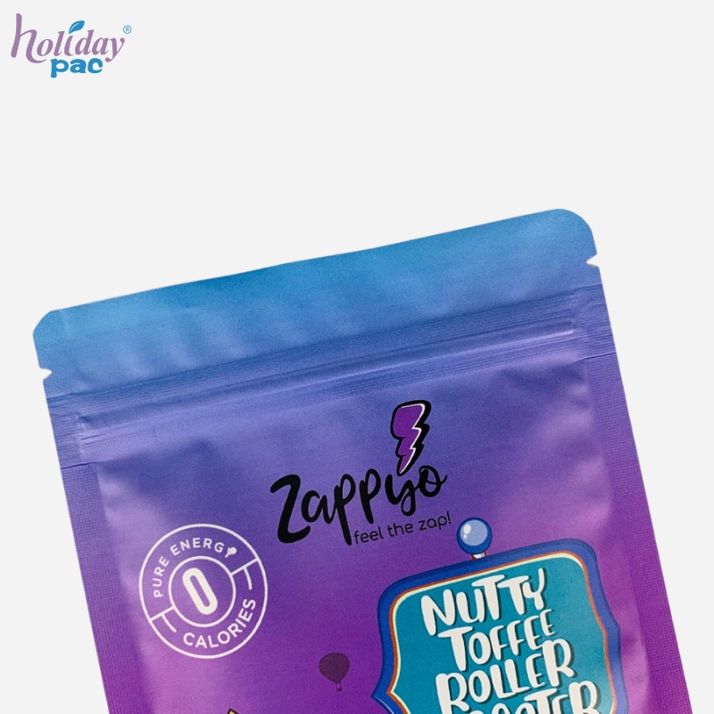 Custom Printing Matte Finished Stand Up Ziplock Pouch Mylar Bags - Holidaypac
