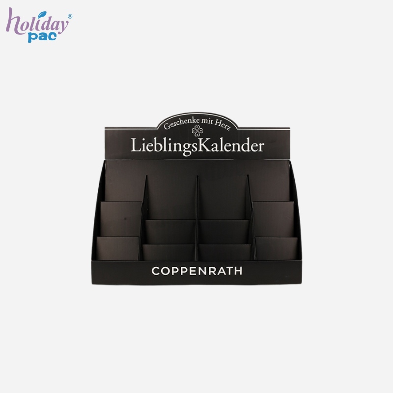 Custom Cardboard Countertop Display with Stairs for Calendars - Holidaypac