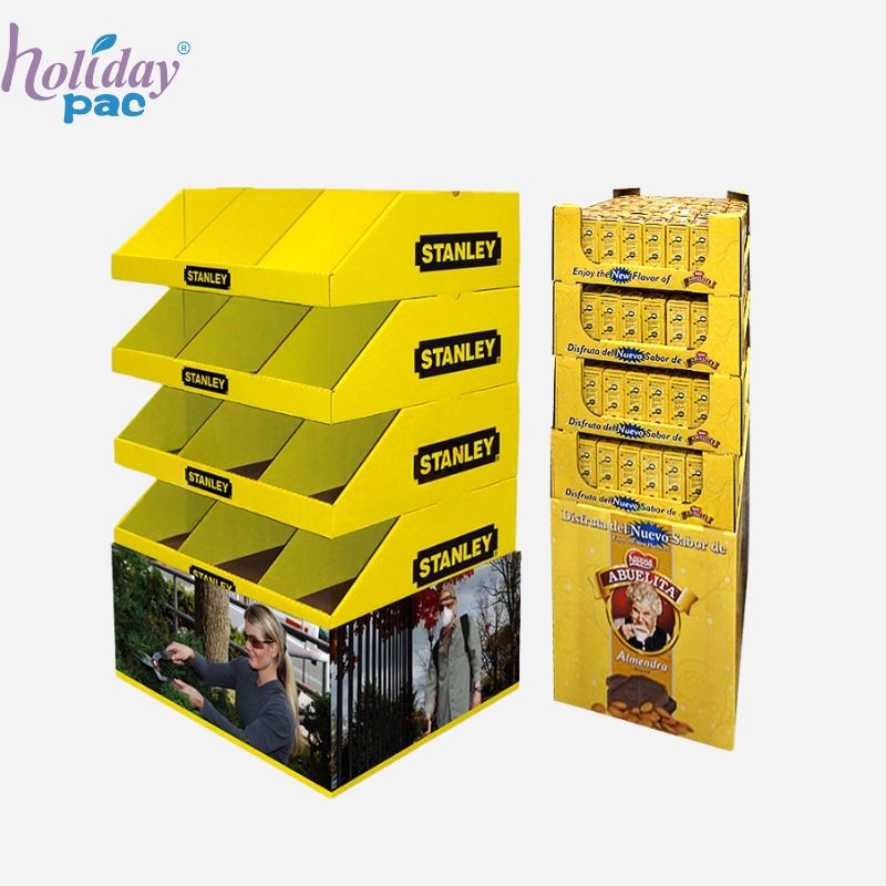 Custom High Quality Supermarket Retail Cardboard PDQ Display Box with Stackable Trays3 – Holidaypac Custom High Quality Supermarket Retail Cardboard PDQ Display Box with Stackable Trays3 – Holidaypac