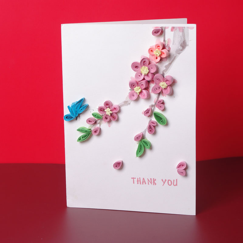 Custom Quilling Paper Chinese New Year Greeting Card for Holiday - Holidaypac