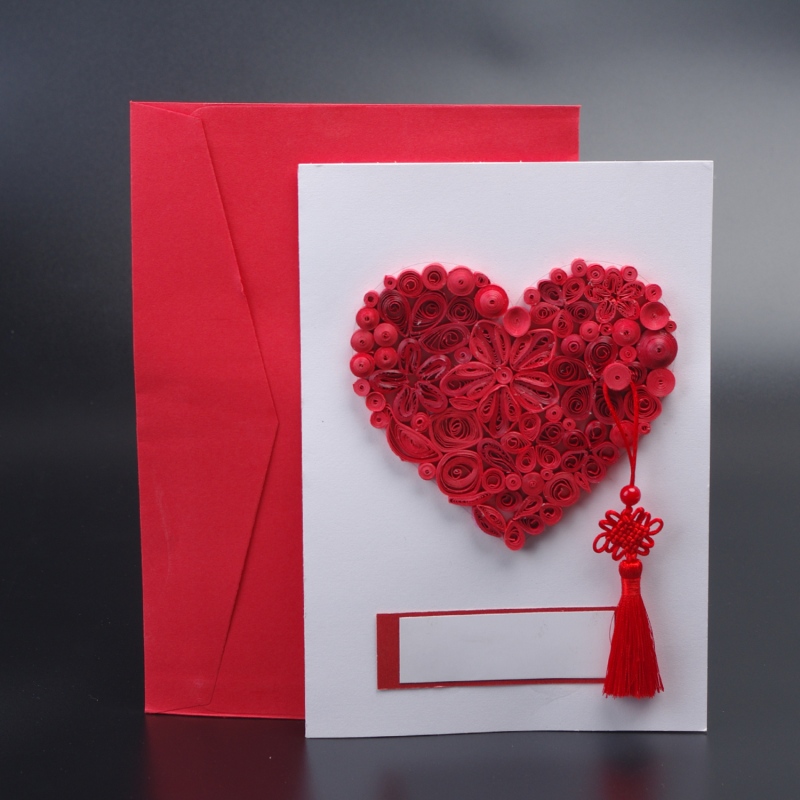 Custom Quilling Kindergarten Greeting Card for Teacher's Day - Holidaypac