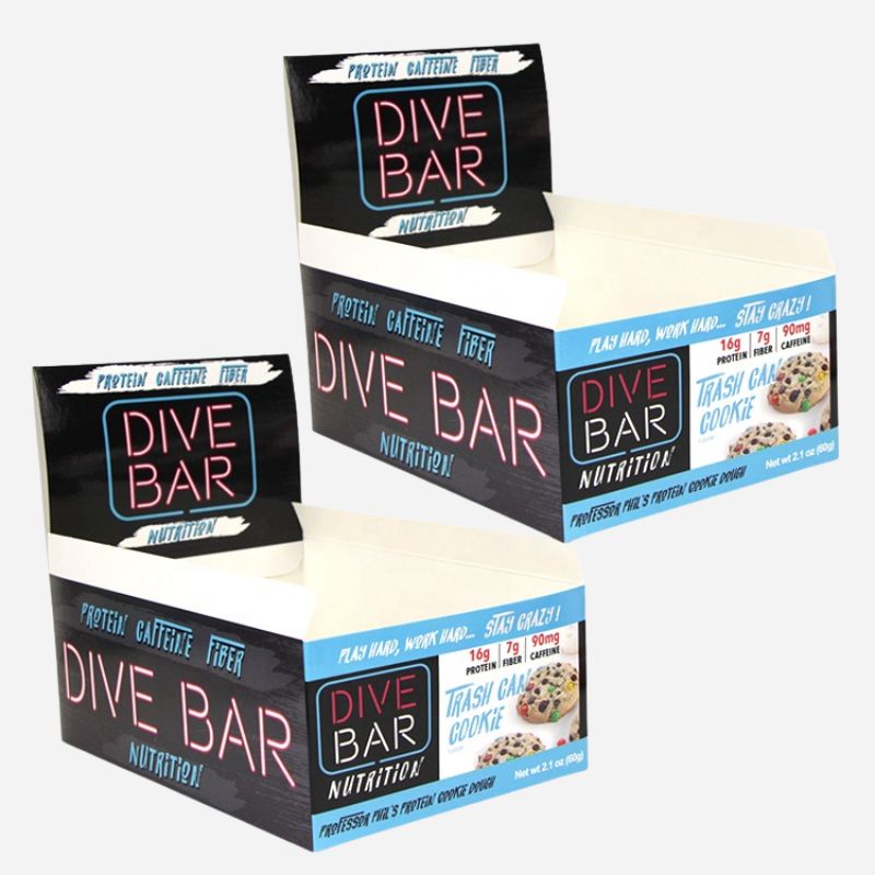 Custom Cardboard Retail Ready Packaging for Protein Energy Chocolate Bar Box Nut & Kernels - Holidaypac