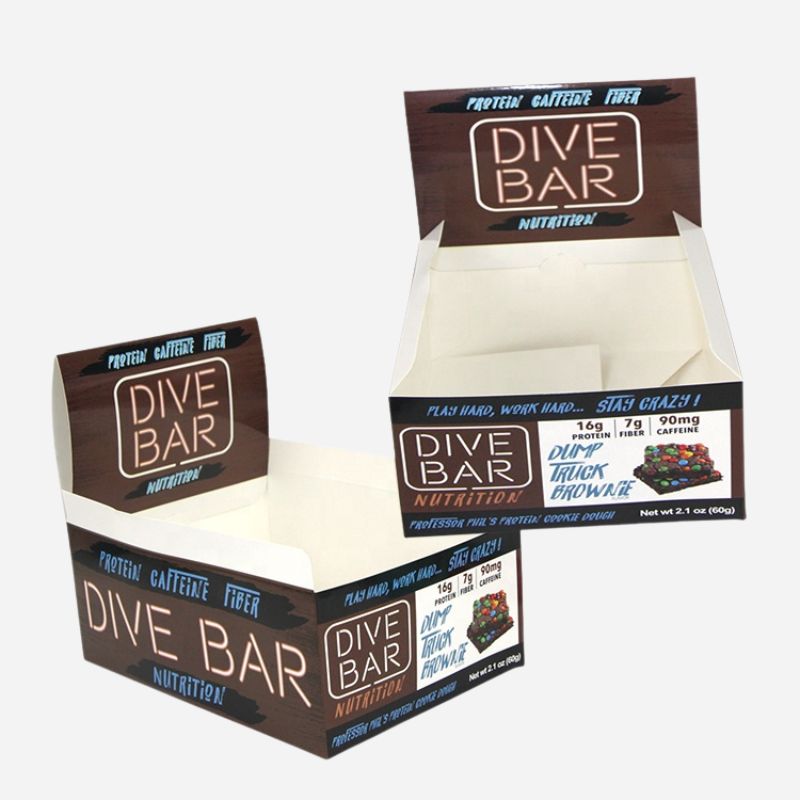 Custom Cardboard Retail Ready Packaging for Protein Energy Chocolate Bar Box Nut & Kernels - Holidaypac Custom Cardboard Retail Ready Packaging for Protein Energy Chocolate Bar Box Nut & Kernels - Holidaypac