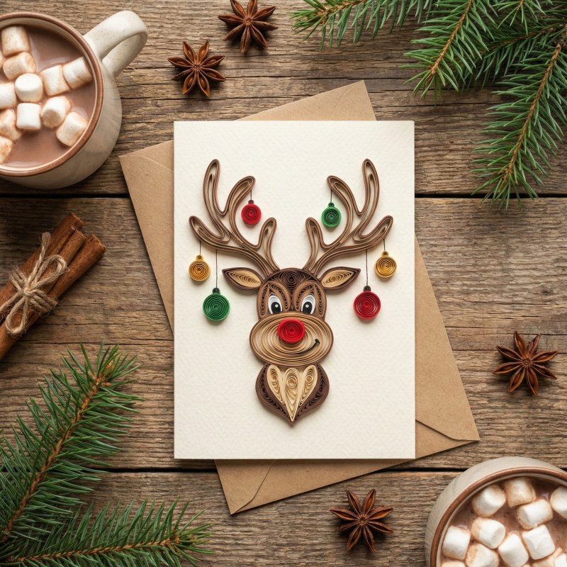 Custom Quilling Christmas Cards Wholesale: B2B Personalized Holiday Designs for Corporate Gifting - Holidaypac