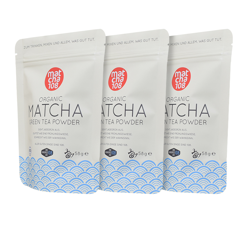 Custom Stand up Mylar Bag for Matcha - Holidaypac