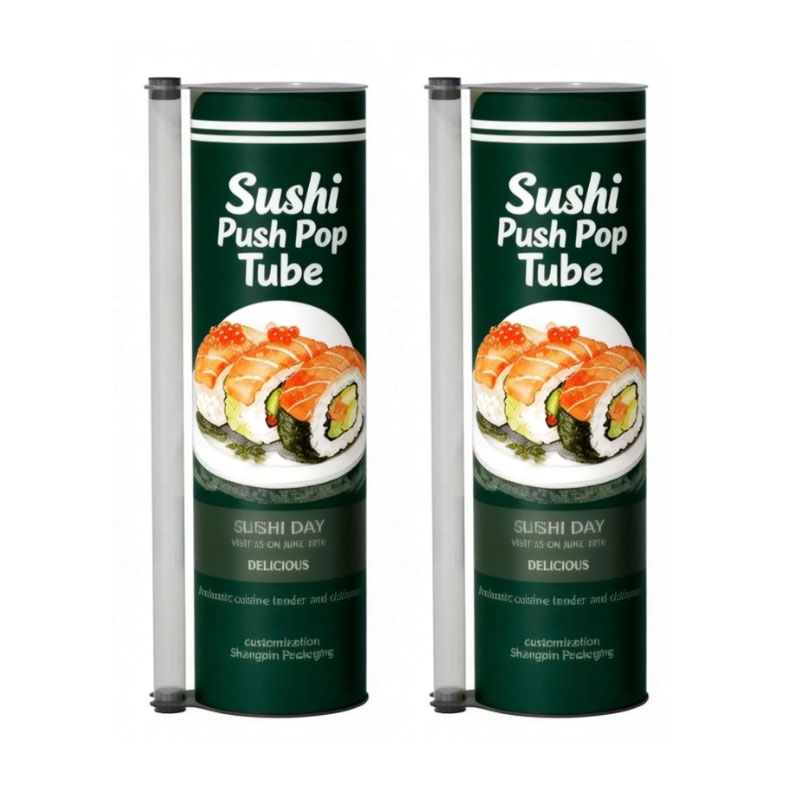 Custom Sustainable Sushi Tube Packaging with Advanced Aqueous Coatings - Holidaypac