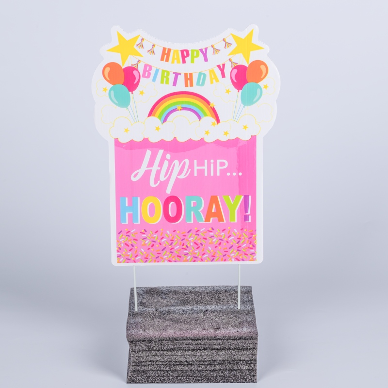 Custom Corrugated Plastic Yard Sign for Birthday - Holidaypac