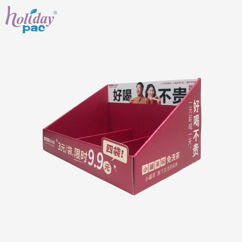 Custom Cardboard Counter Display Boxes for Tea - Holidaypac