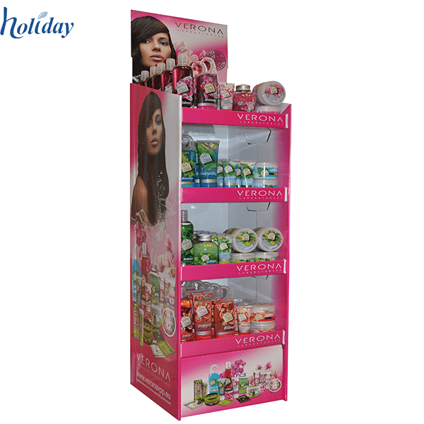 Promotional Cardboard Cosmetic Display Stand