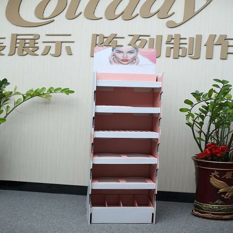 Do You Know the Benefits of Using LANSHOW Brand Paper Display Racks for Cosmetics?