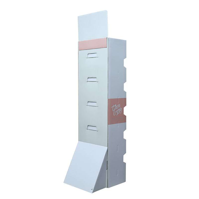 Shop Promotion Cardboard Floor Standing Pop Up Display Rack