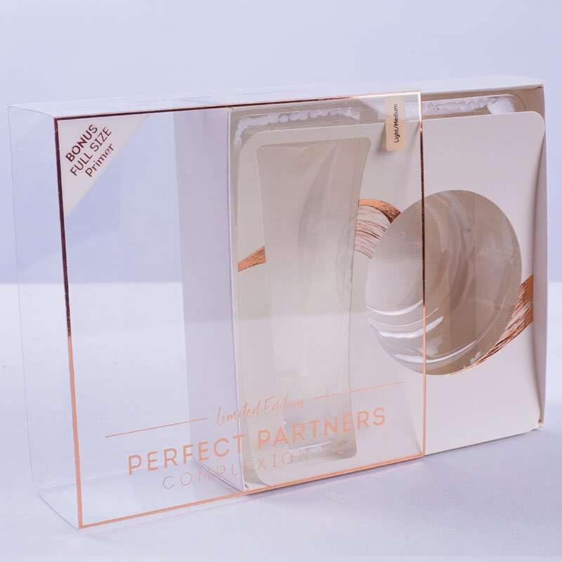  Custom Logo Luxury Cardboard Box Cosmetics Transparent Packaging Box