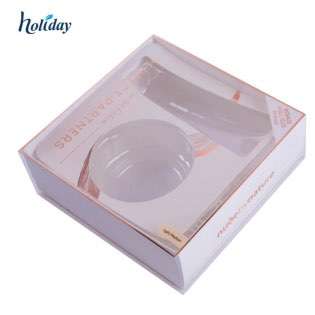  Custom Logo Luxury Cardboard Box Cosmetics Transparent Packaging Box