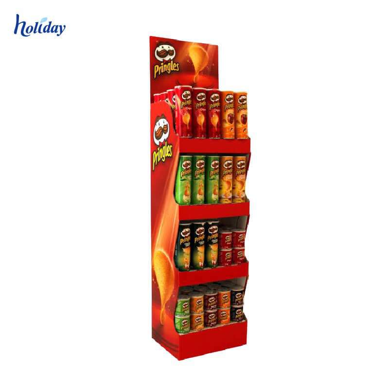 High Quality And Eco-friendly Paper Supermarket Shelf Ready Packaging Cardboard Display Shelf For Retail Stores