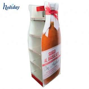 China Wholesale Displays Cheap Price New Design Paper Cardboard Soft Drink Fruit Juice Display Stand Racks