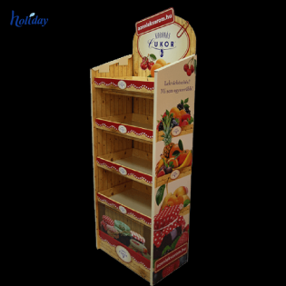Paper Material Cardboard Beer Display Case , Beer Can Display Shelves For Stores