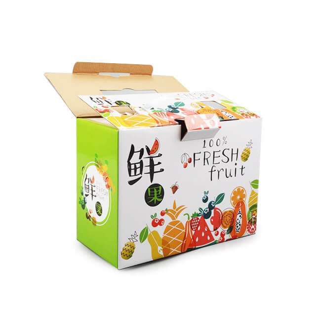 Custom printed corrugated board carton box fruit packaging cardboard boxes