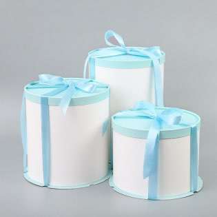 Custom 6/8/10Inch Single And Double Height Gift Box Paper Round Birthday Cake Box