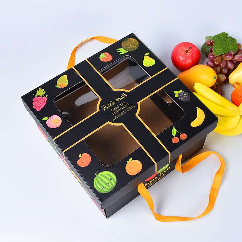 Wholesale Fruit Box Grape Peach Apple Mango High-end Creative Hand-held Gift Box Custom