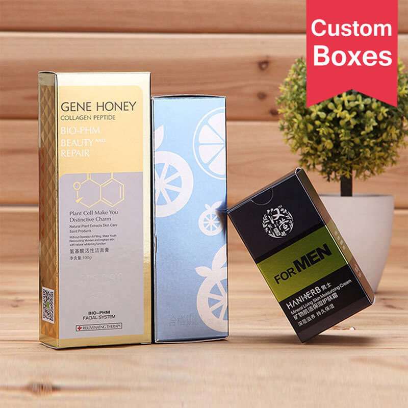 Custom Cosmetic Color Box Wholesale High-grade Box Ivory Paper Skin Care Packaging Box